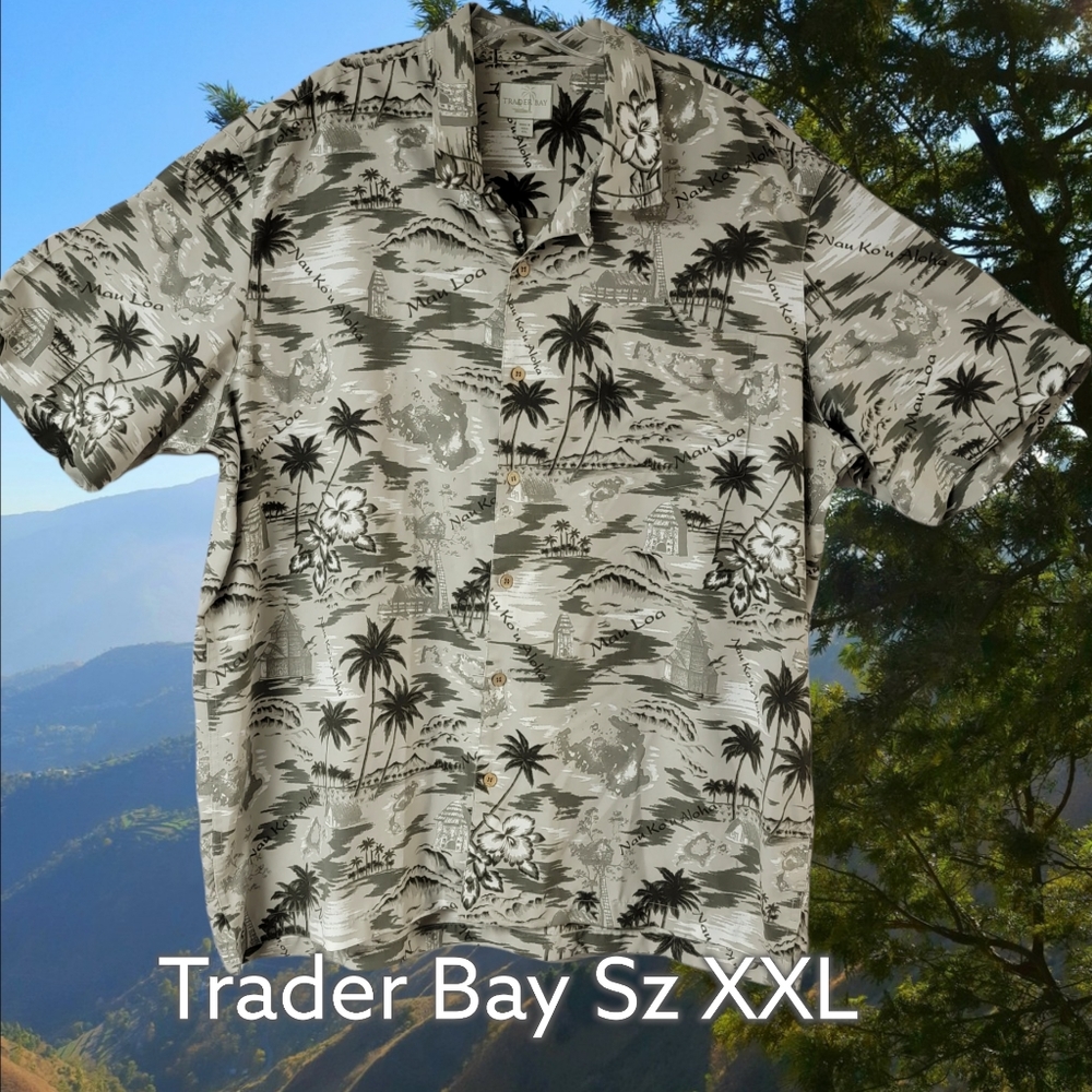 Trader Bay Hawaii Shirt Sz XXL
